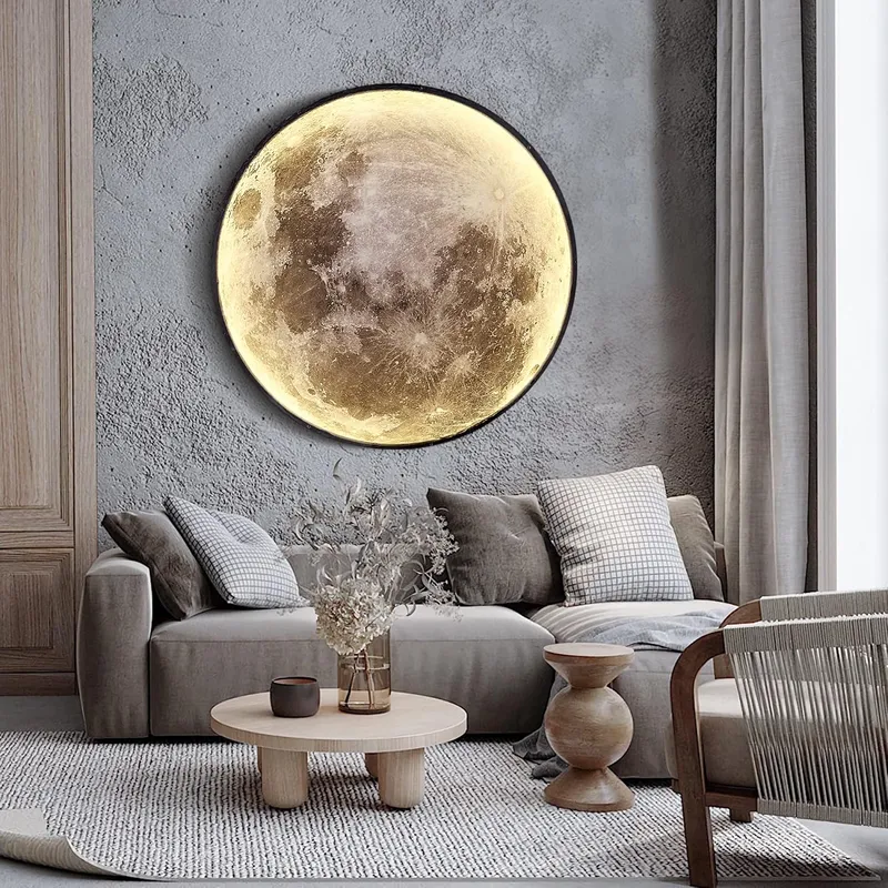 Dimmable Moon Wall Light